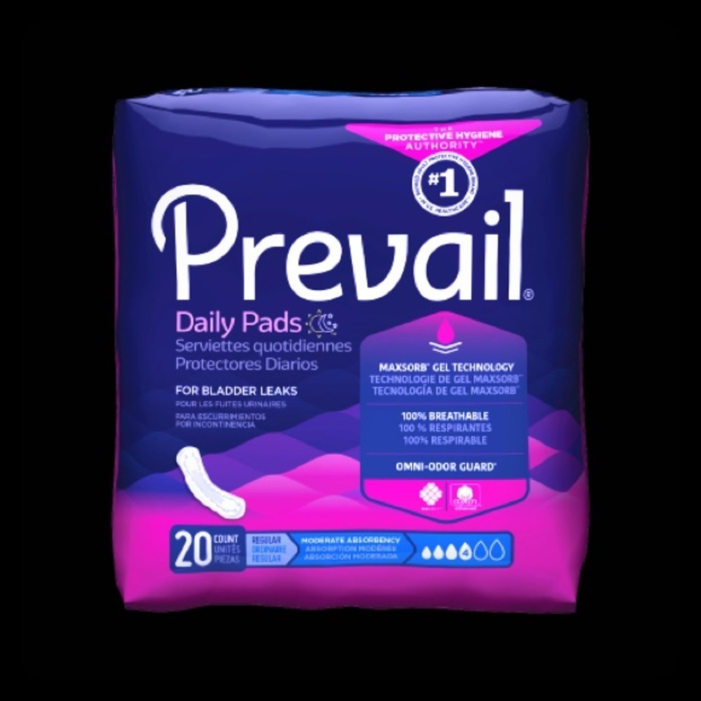 Prevail Bladder Control Pads 5pack‎ of 20count bags